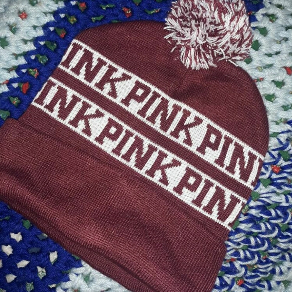PINK beanie.